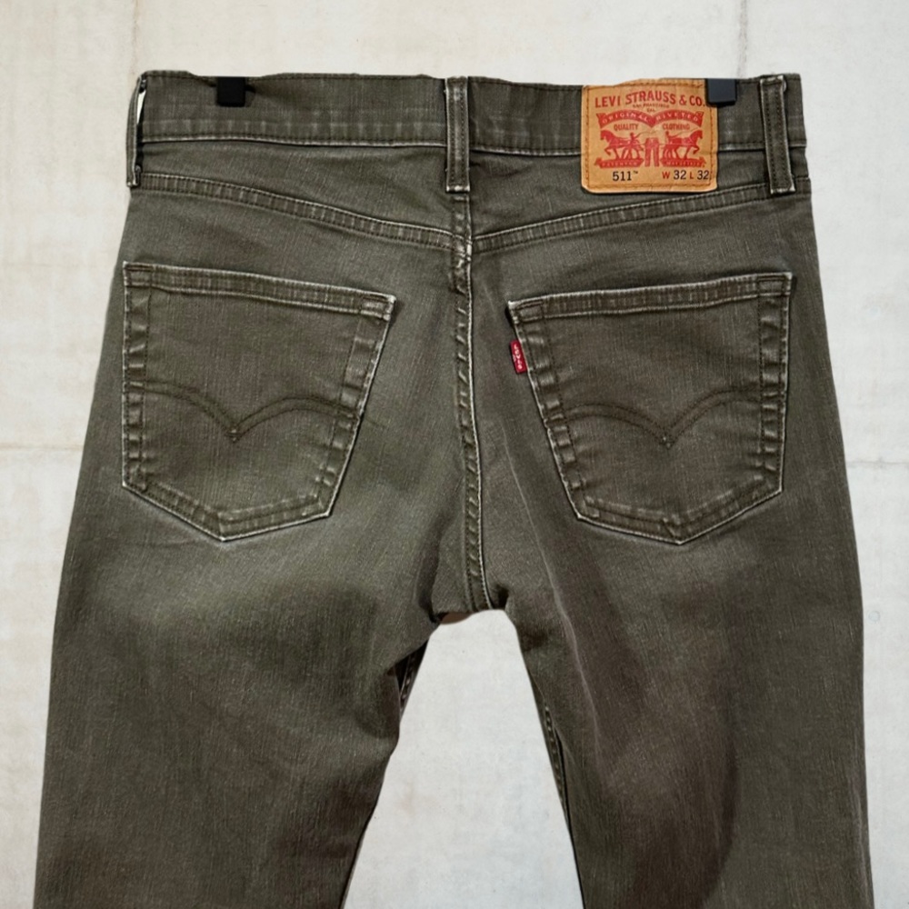 Levi’s 511 Waterless - Sage Green, 32 x 31